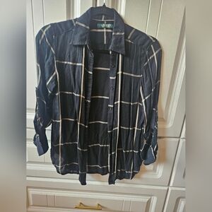 Ralph Lauren Viscose Button Down Blouse